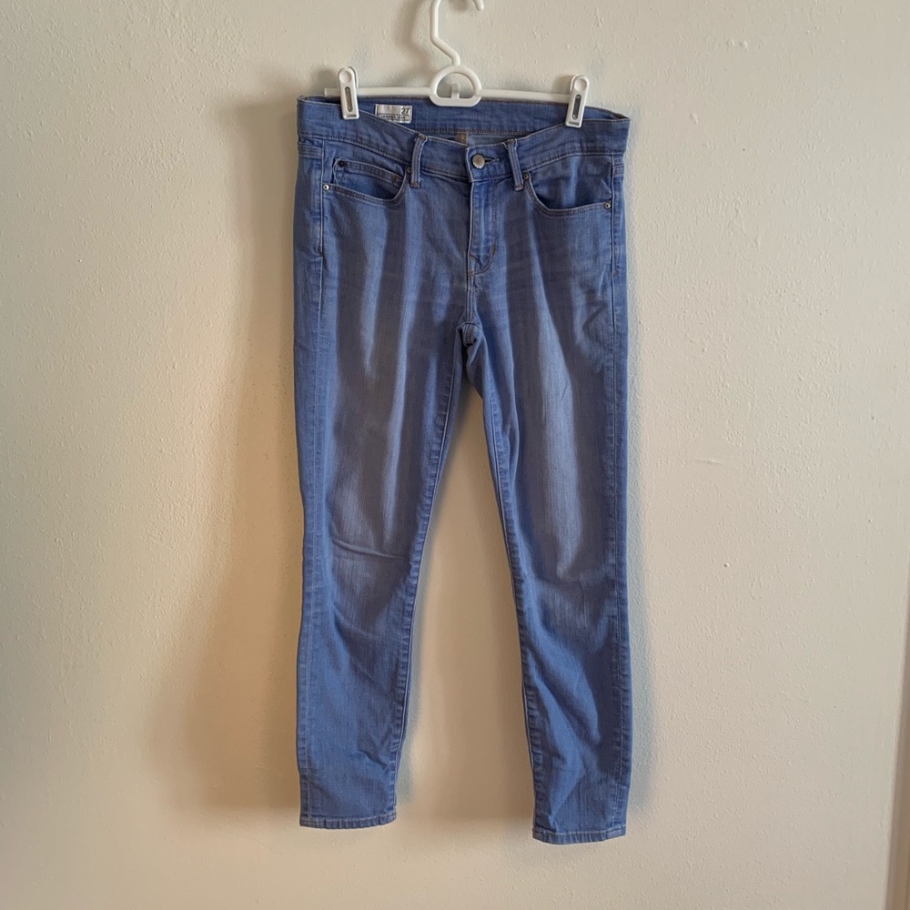 Gap periwinkle blue leggings jeans with ankle cut